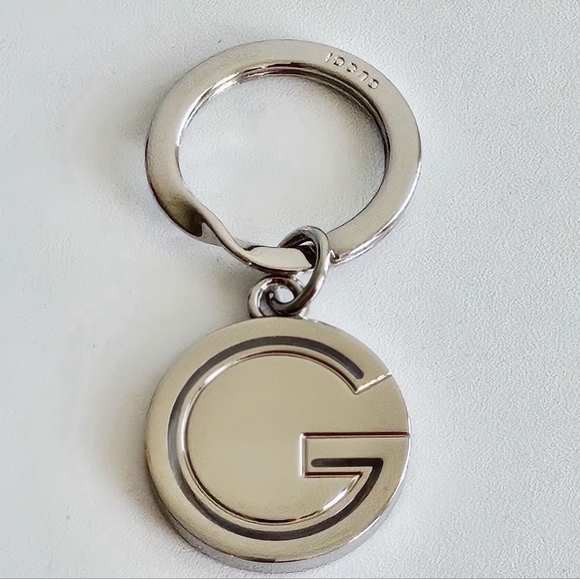 Gucci Silver Interlocking G Bag Charm/Key Chain